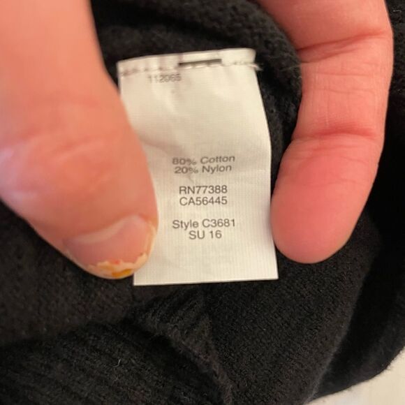 Madewell Oversized Cardigan in Black, size XXS - GUC - Picture 5 of 14